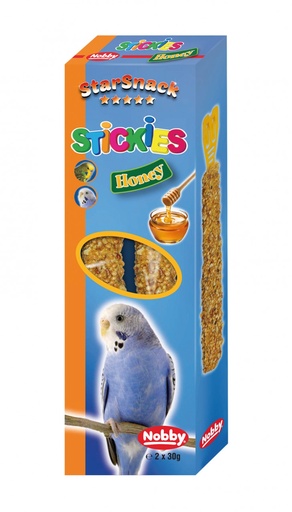[NB20112] Stickies parkieten Honing 2 x 30 g 