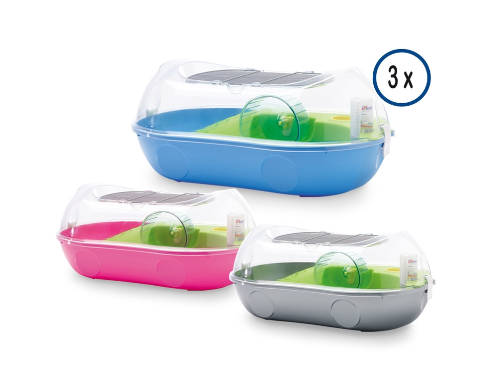 Hamsterkooi "SPELOS XL ENTRY" 3st Set; 59 x 37 x 26 cm Mix kleuren