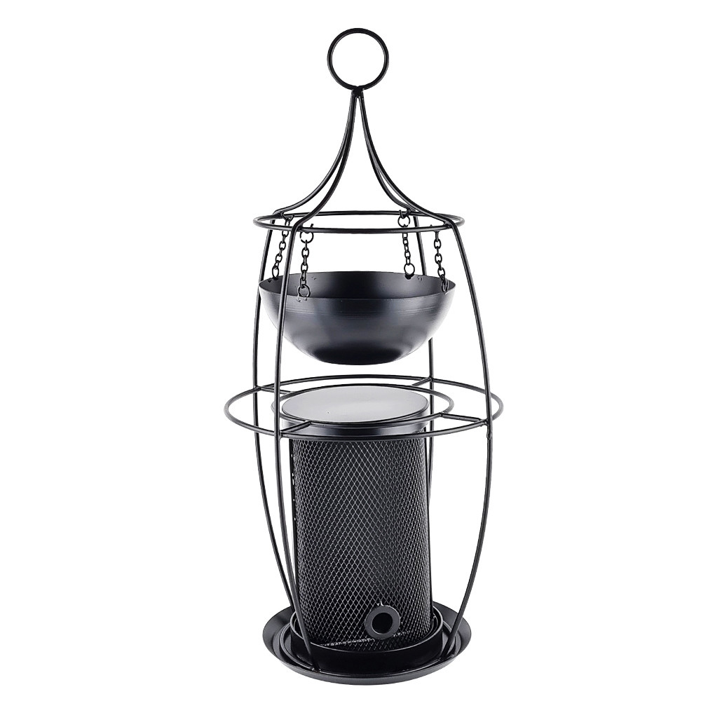 Voerdispenser met plantenpot