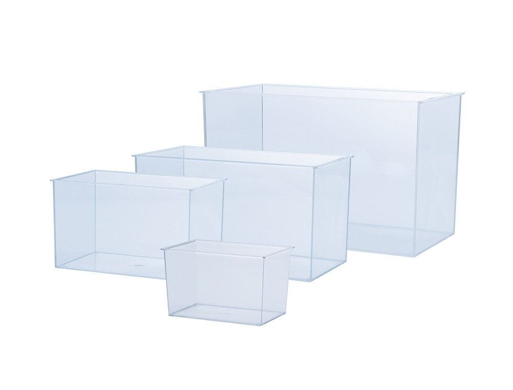 Gouden aquarium 18,5 x 12 x 12 cm; 2,6 ltr. 