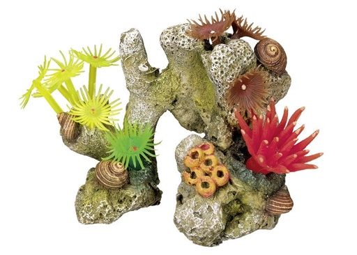 [NB28060] Aqua Ornaments "CORAL STONE" - met planten