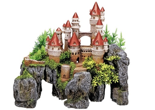 [NB28264] Aqua Ornaments "KASTEEL" met planten