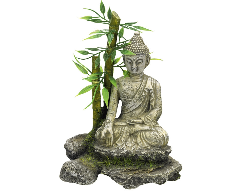 Aqua Ornamenten "ZEN STANDBEELD MET BAMBOE"
