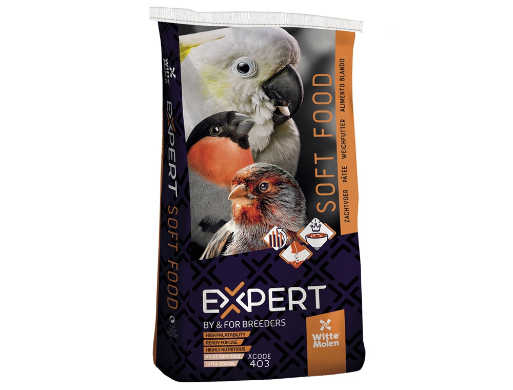EXPERT zachtvoer voor papegaaien, extra grof