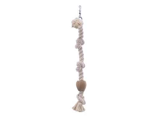[NB31308] Kooispeelgoed, klimtouw katoen met hout