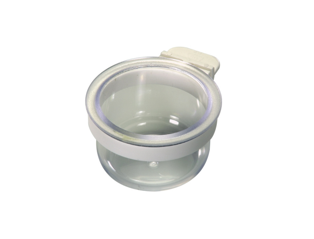 Voerbak rond met klem 4,5 x 3,5 cm 