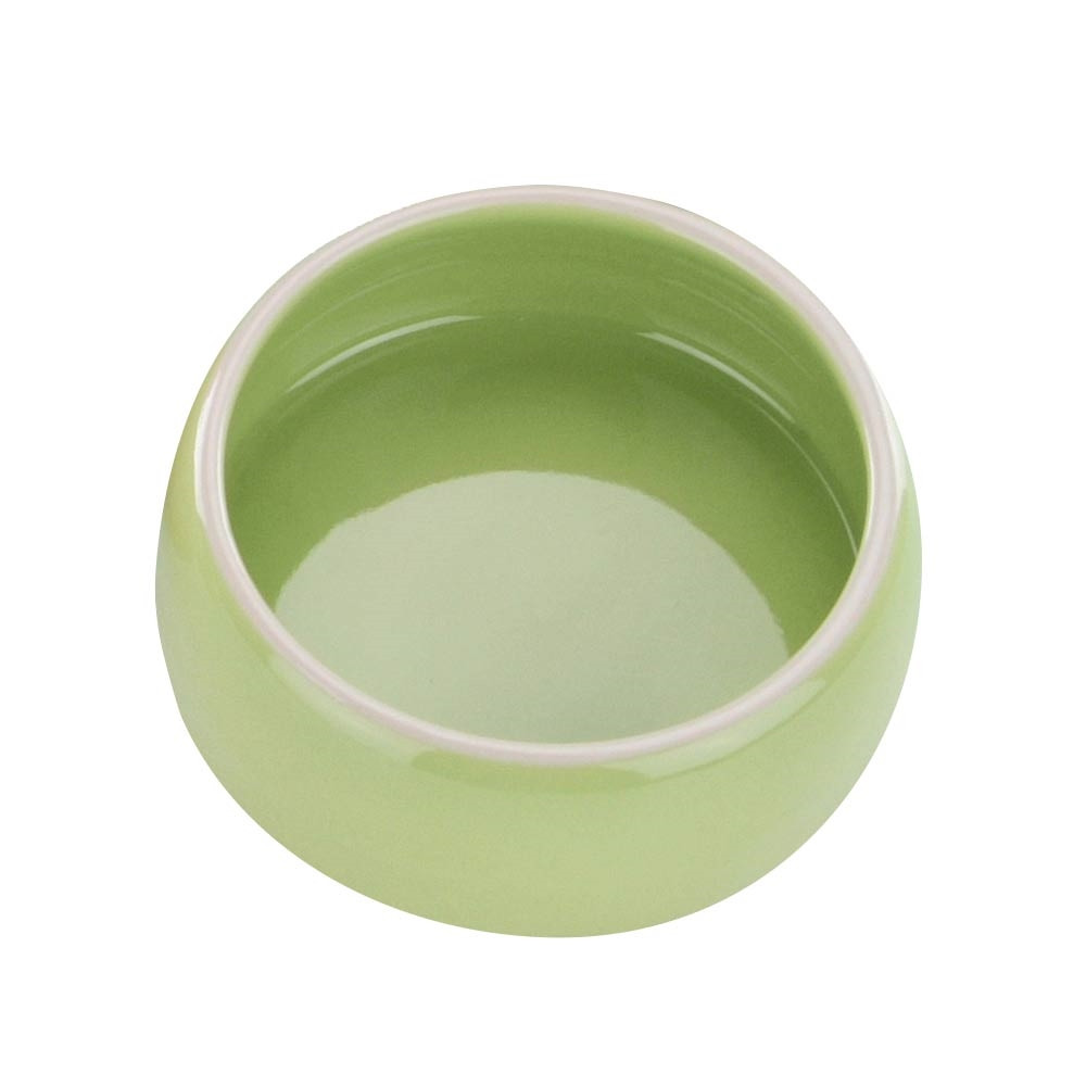 Keramische voerbak  12 cm, 0,25 l groen