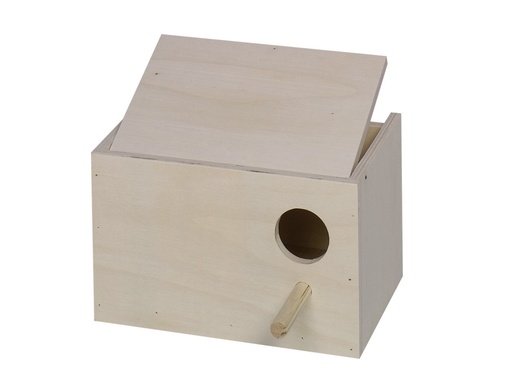 [NB50251R] Nestkast voor parkieten 22 x 16 x 14 cm 