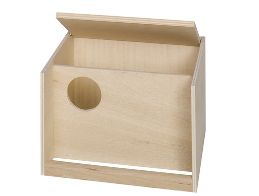 [NB50256] Parkietennestkast met landingsstok 25 x 24 x 14,5 cm 