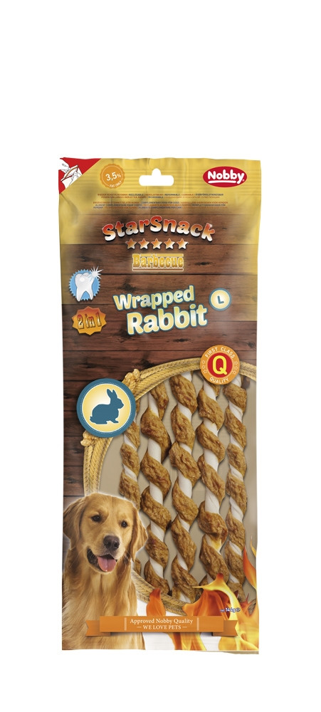 StarSnack Barbecue Verpakt Konijn L, 144 g, 5 St, 25 cm 