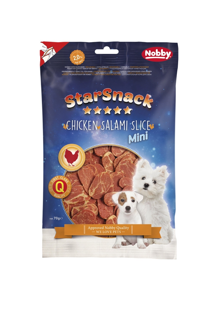 StarSnack MINI Kipsalamiplakje