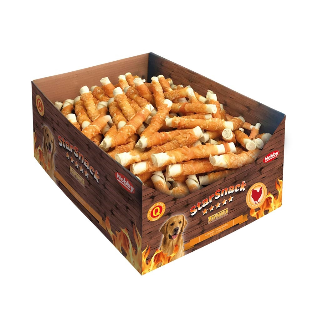 StarSnack Barbecue Verpakte Kip Display  5,85 kg, M:  15 mm, 13 cm 