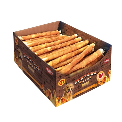 [NB50477] StarSnack Barbecue Verpakte Kip Display  7,85 kg, XL:  20 mm, 27 cm 
