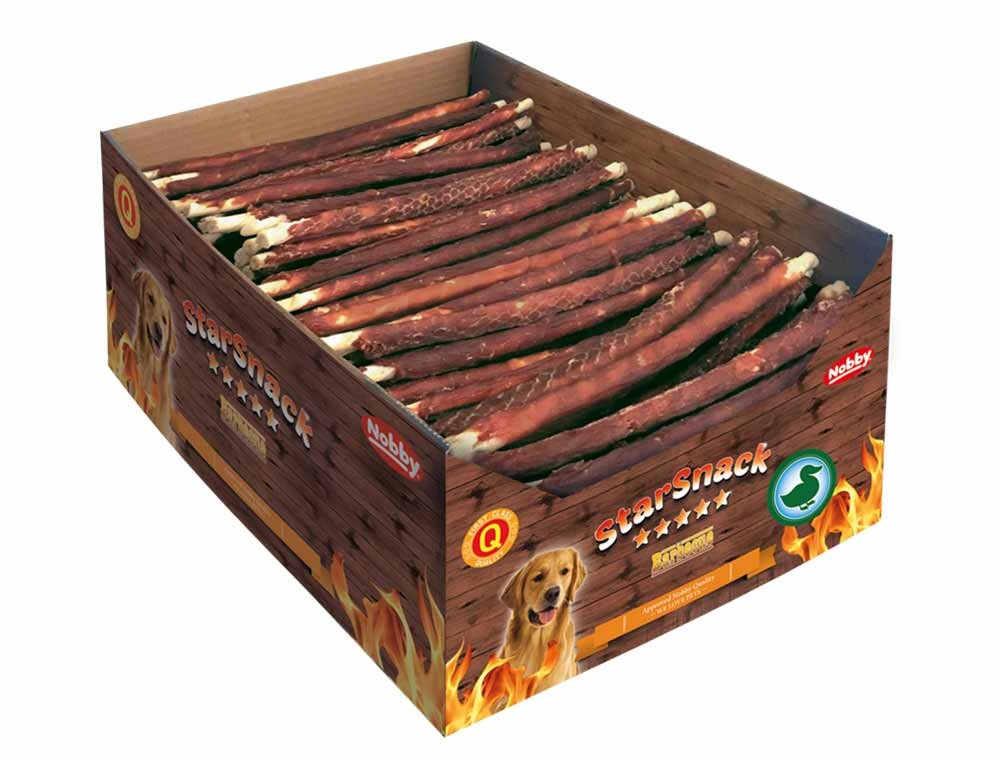 StarSnack Barbecue Verpakte Eend Display  6,85 kg, L:  7-8 mm, 25 cm 