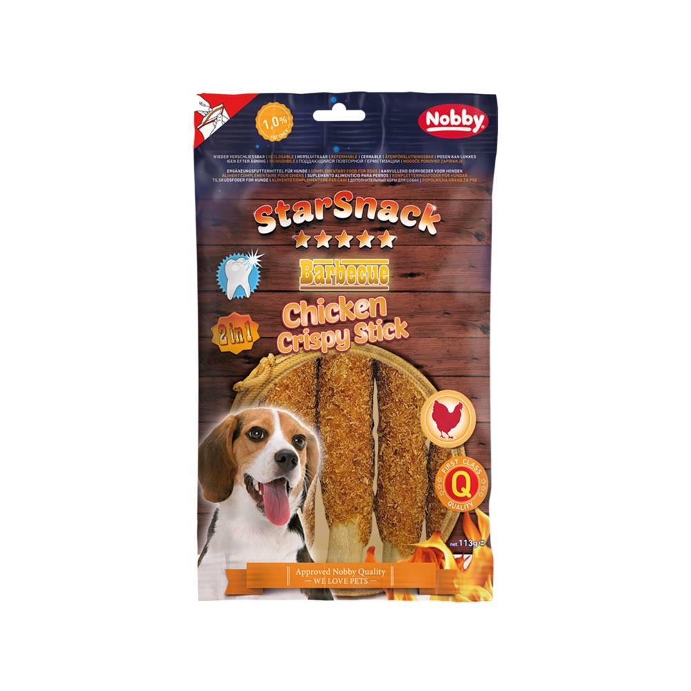 StarSnack Barbecue Kip Krokant Stick  113 g 