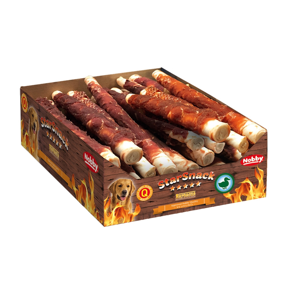 StarSnack Barbecue Verpakte Eend XL Display  3,0 kg,  20 mm, 27 cm 