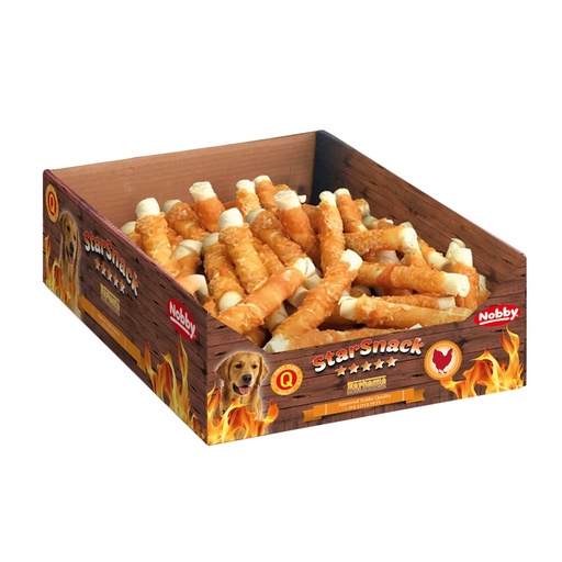 [NB50872] StarSnack Barbecue Verpakte Kip M Display  2,5 kg,  15 mm, 13 cm 