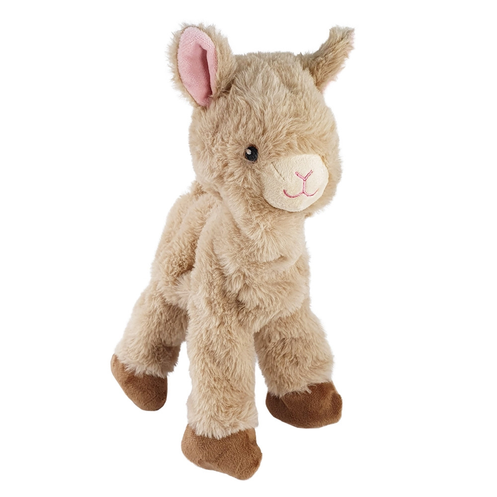 Pluche alpaca met touw aan de binnenkant 30 cm 