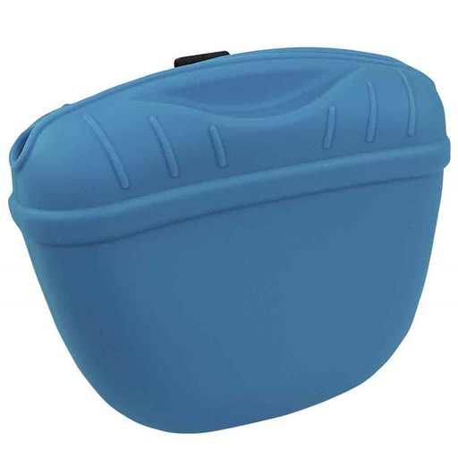 [NB51956] Siliconen snackzakje "RIO" 12,5 x 4 x 10,5 cm licht blauw