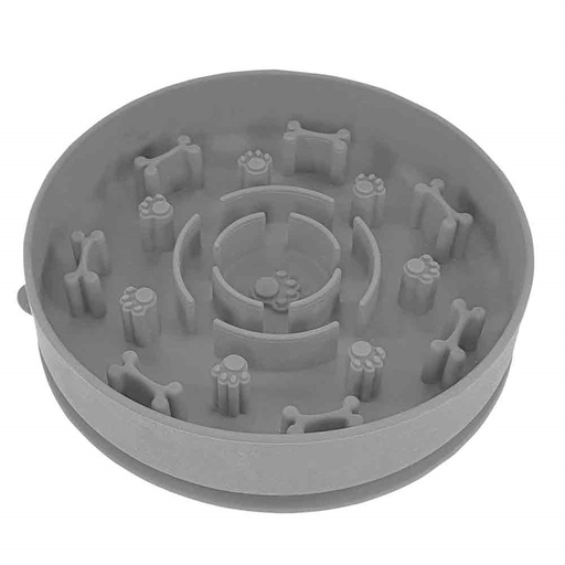 [NB51957] Siliconen slowfeederkom "BONE" 16 x 4 cm 