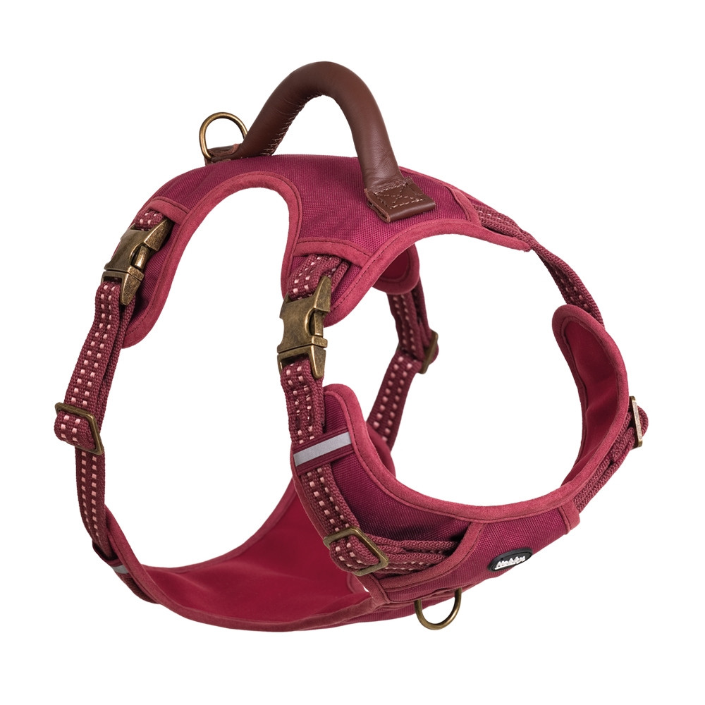 Harnas "SPORTIEF" L: nek: 42-60 cm, borst: 58-85 cm, b: 25 mm rood