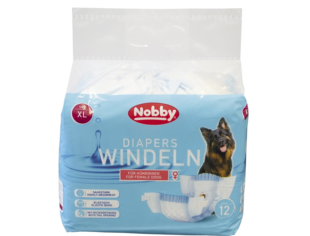 Luiers voor vrouwelijke honden 12 st.; XL ; 40 - 58 cm 