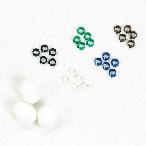 [NB58200] Klemringen voor duiven 50 stuks; 8,0 mm 