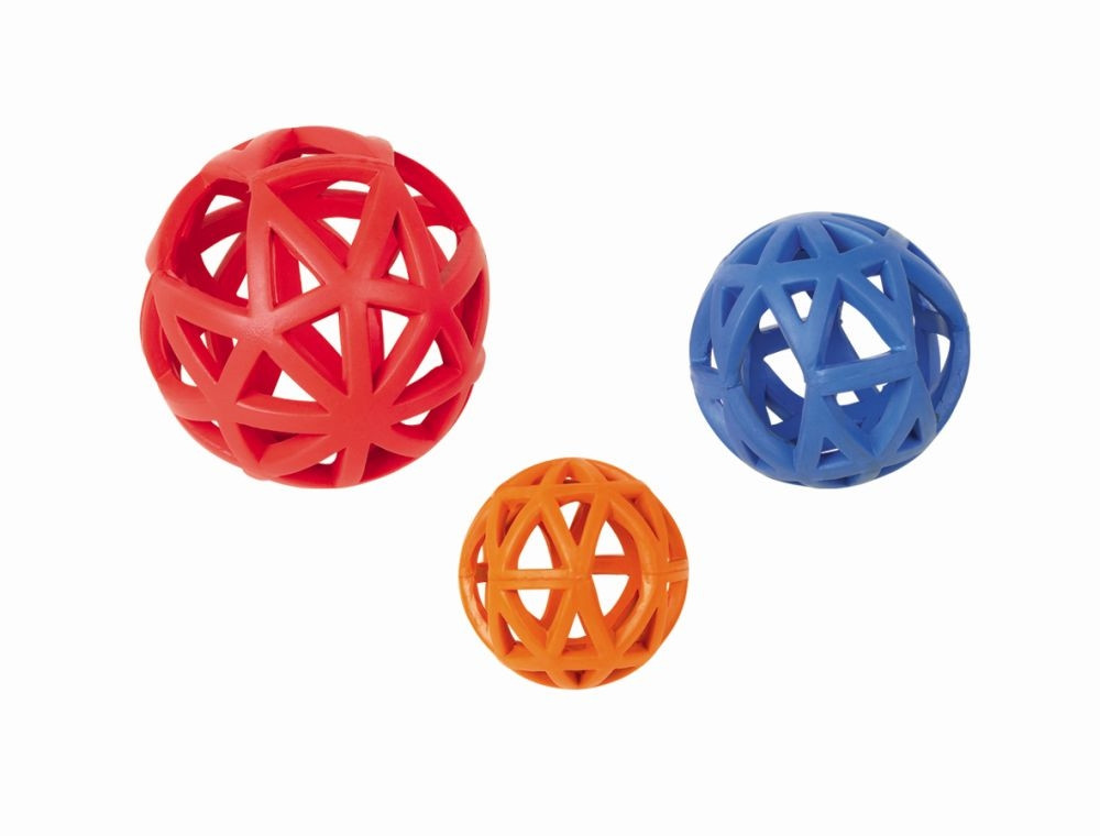 Rubberen hekbal 7 cm Mix kleuren