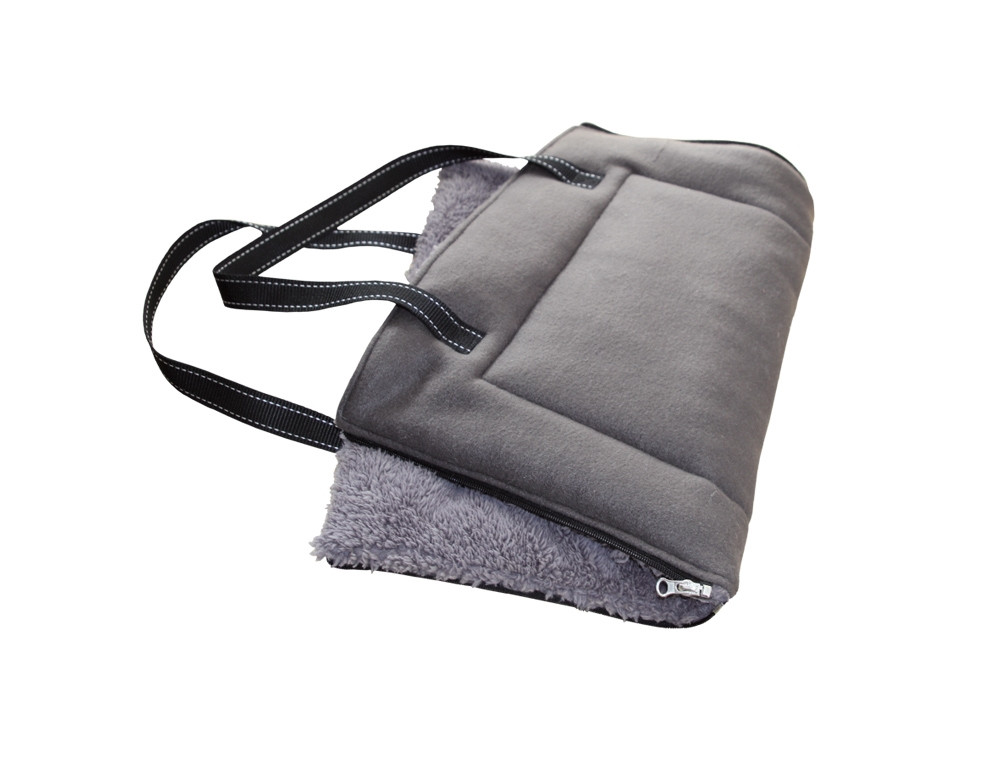 Mat/tas vierkant "SHANTA" L x B : 60 x 40 cm grijs