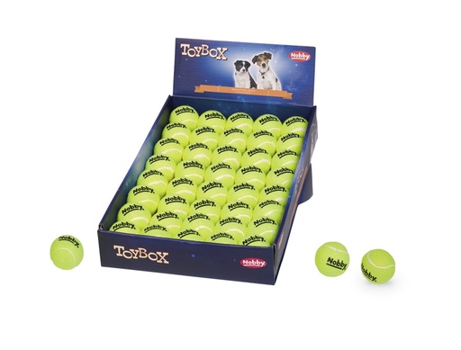 [NB60485] Tennisbal S 5,0 cm; display 40 st. geel