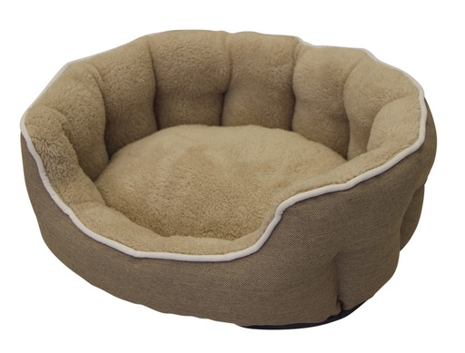 [NB60860] Comfortbed Klassiek "BRENTA" l x b x h: 68 x 59 x 19 cm licht bruin