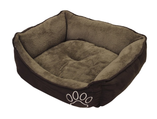 [NB60867] Comfortbed vierkant Classic "MERO" l x b x h: 87 x 70 x 20 cm bruin