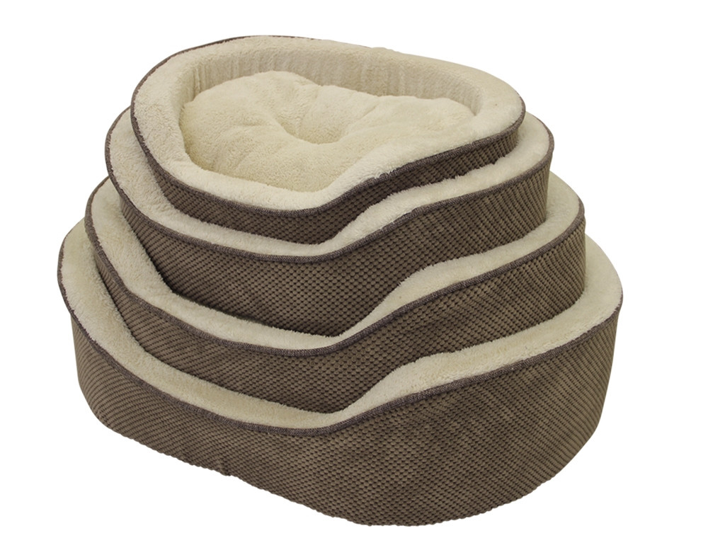 Comfortbed ovaal Classic "ANZA" Set 4st, 52+62+72+82 cm licht bruin