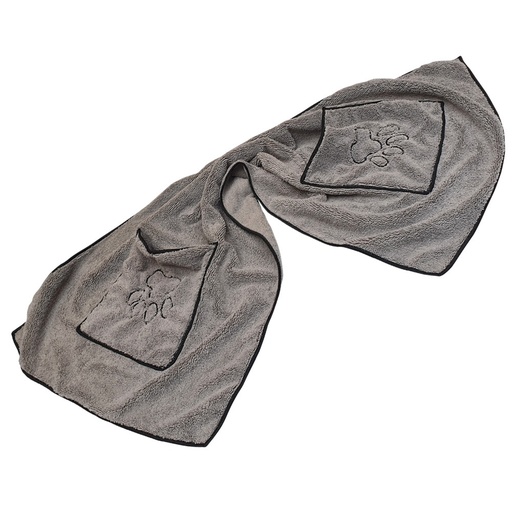 [NB61016] Microvezel handdoek 100 x 50 cm grijs