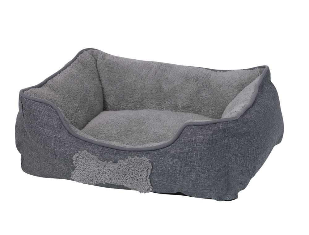 Comfortbed vierkant Classic "DIGU" Set 3 st: 40 / 50 / 60 cm grijs