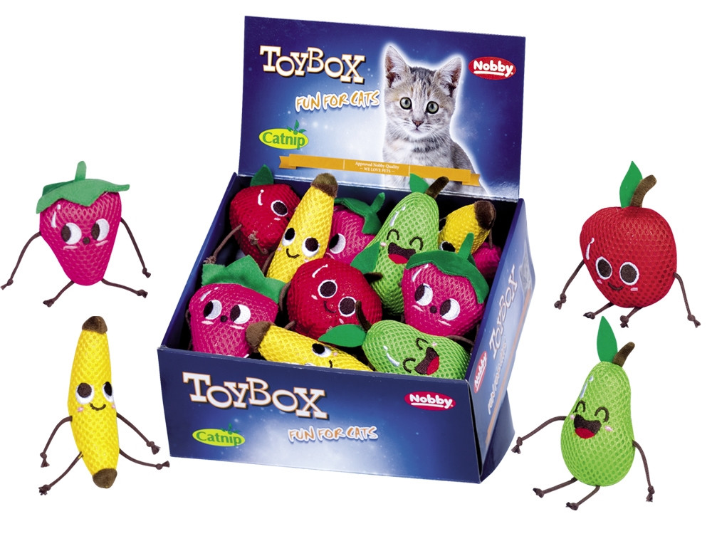 Gekke vruchten Display 20 st, 6-10,5 cm Mix kleuren
