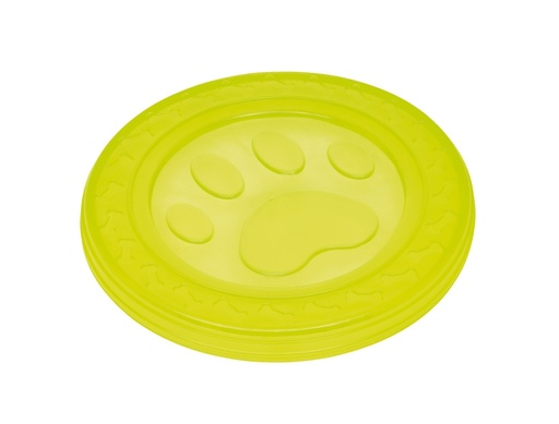 [NB61532] TPR Vliegenschijf “Paw”  22 cm geel