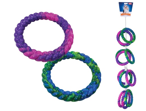 [NB61537] TPR-ring strip 12 st,  14,5 cm Mix kleuren