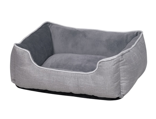[NB61664] Comfortbed vierkant Classic "PURNA" l x b x h: 60 x 50 x 18 cm grijs