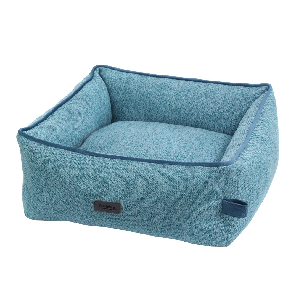Comfortbed vierkant "LINOU" l x b x h: 45 x 40 x 18 cm blauw