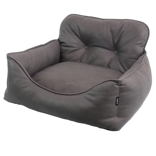 [NB61930] Comfortbed vierkant "ENOCK" l x b x h: 65 x 60 x 21/36 cm donker grijs