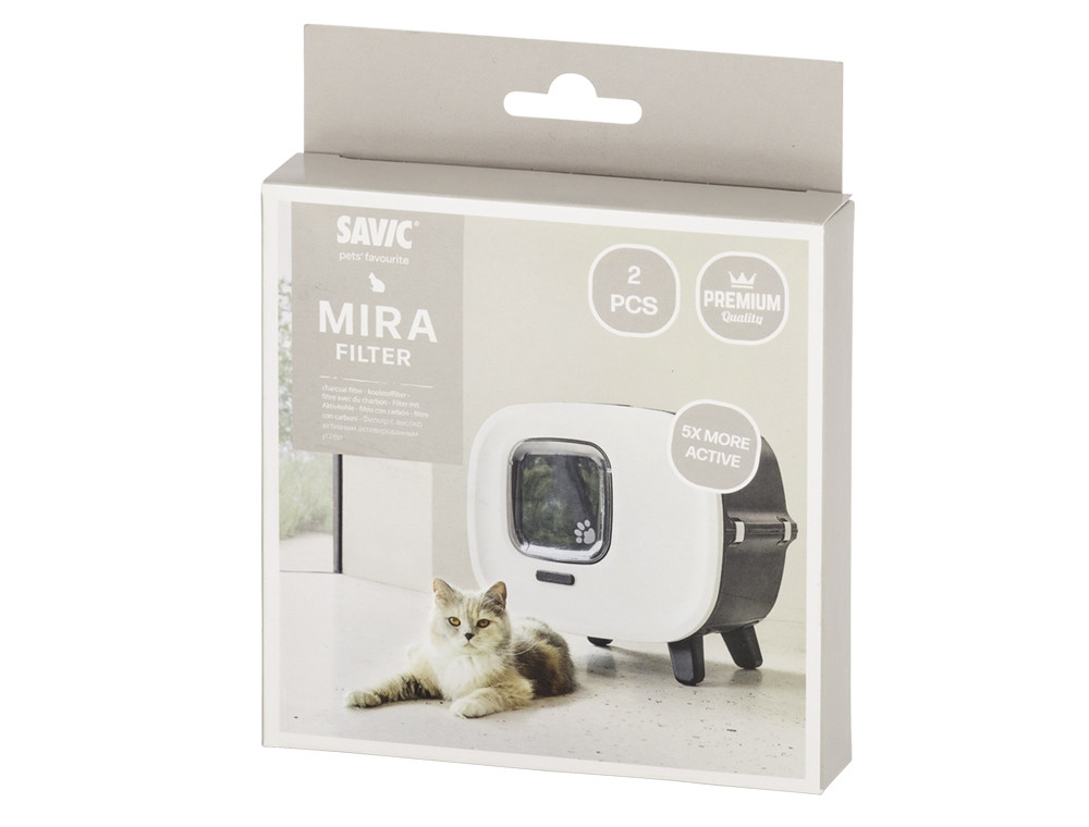Filter voor kattentoilet "MIRA" 2 st., 12 x 12 cm 