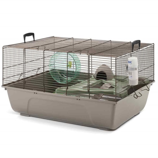 [NB62173] Hamsterkooi "Duncan" 67 x 49 x 36,5 cm bruin-warm grijs