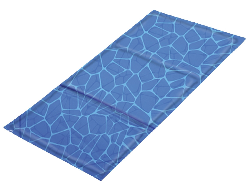 Koelmat "Comfort" XL: 110 x 70 cm blauw