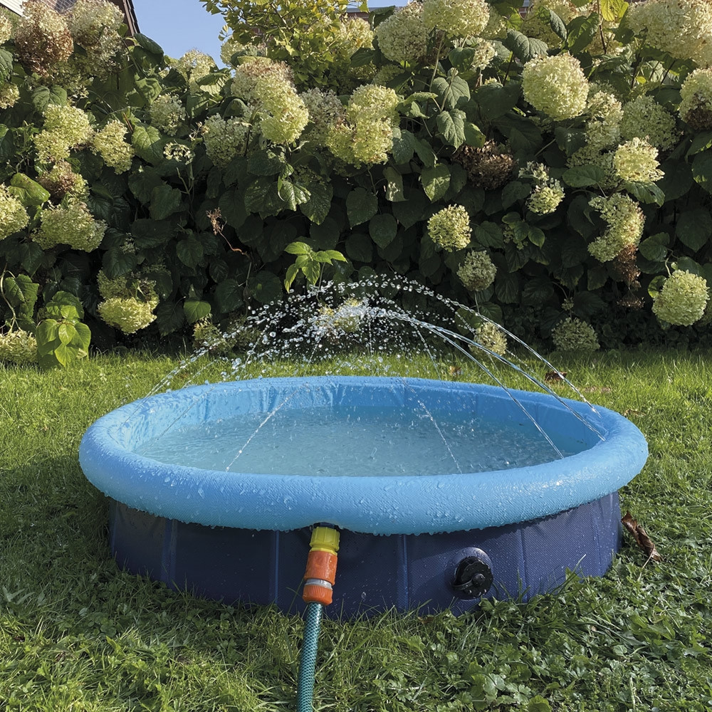 2 in 1 plonsbad  160 cm blauw