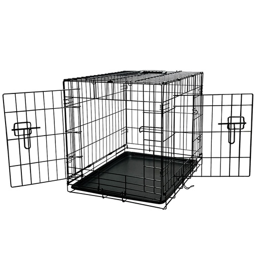 [NB62311] Transportkooi opvoubbaar l x b x h: 64 x 48 cm x 54 cm zwart