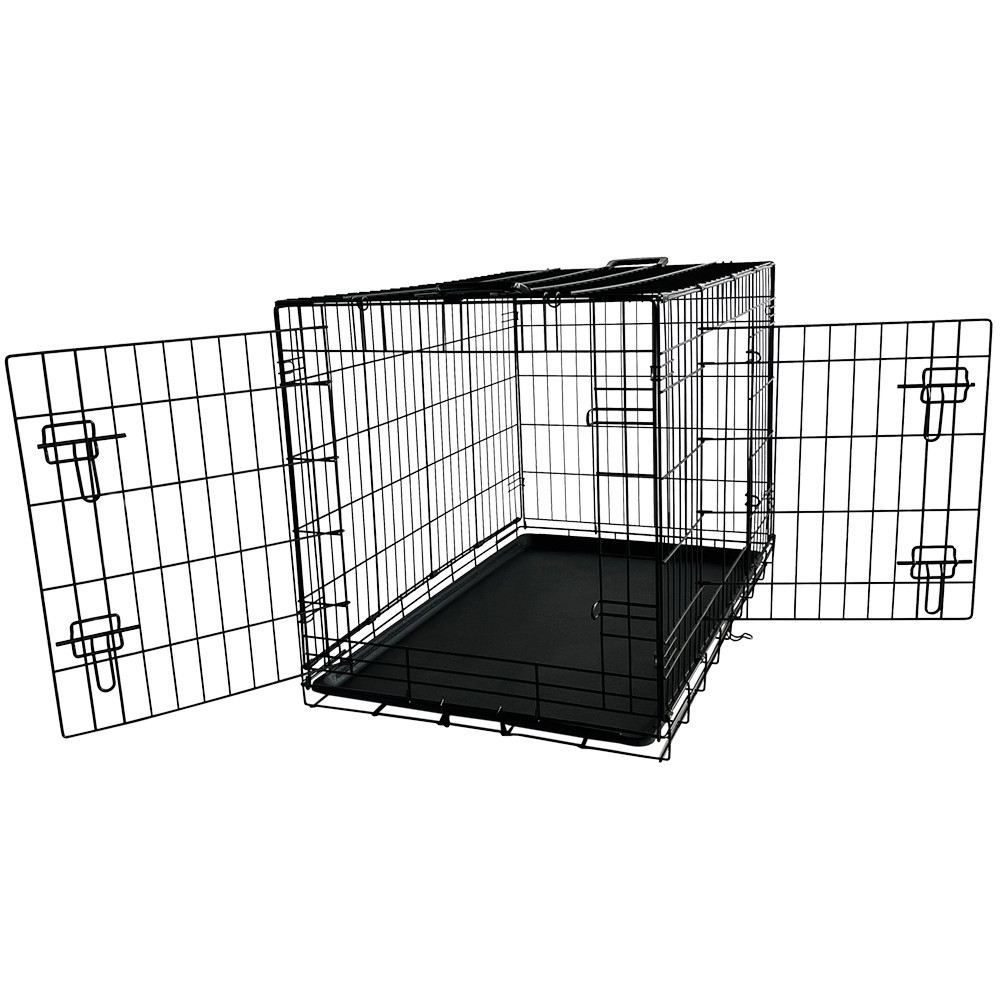 Transportkooi opvoubbaar l x b x h: 93 x 62 x 69 cm zwart