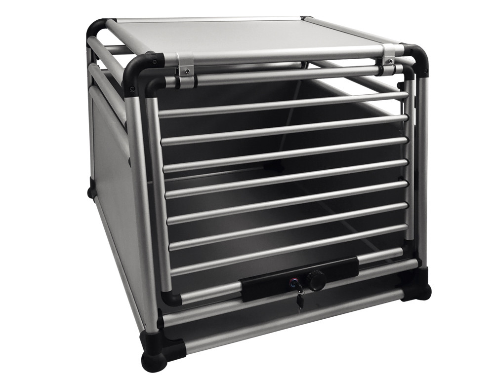 Aluminium autoreisbox "RONDE HOEK" D x b x H: 90 x 80 x 65 cm 