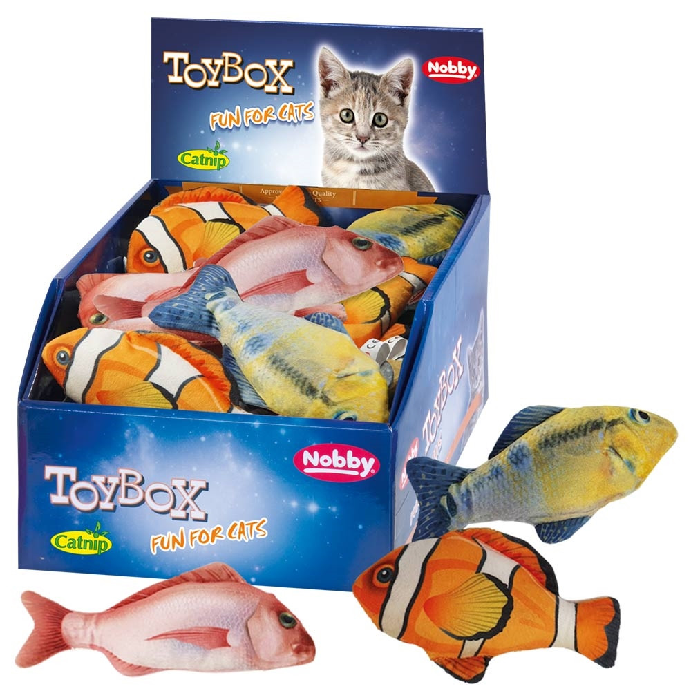 Pluche vis met kattenkruid