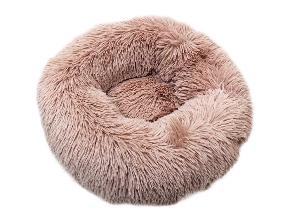 Gezellige beddonut Classic "ESLA" d x h:  90 x 29 cm stoffig roze